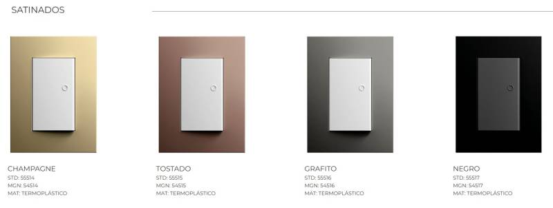 TAPA MINIMAL PVC SATINADO
