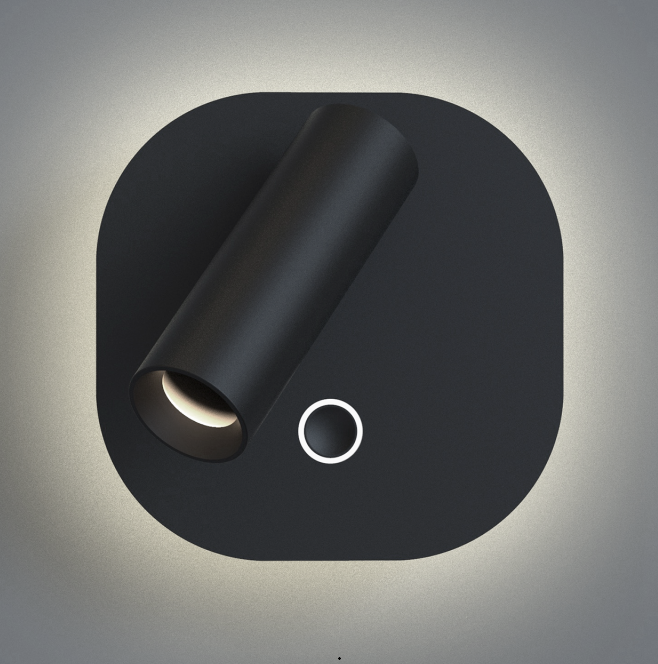 APLIQUE GENIUSQ-AP LED 3+6W DUAL NEGRO