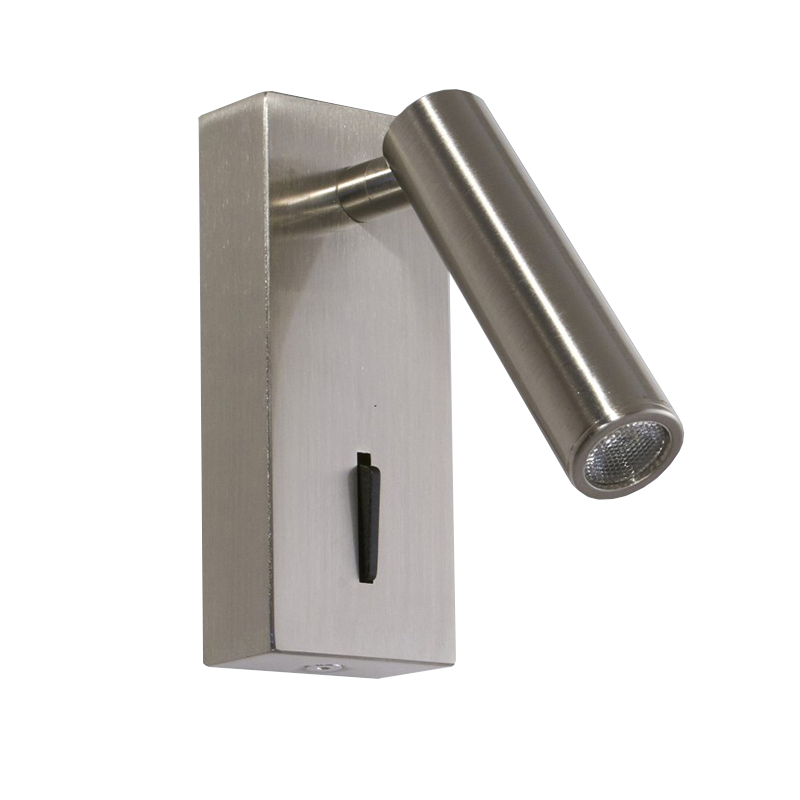 APLIQUE QU-AP LED 3W 3200K MOV. PLATIL