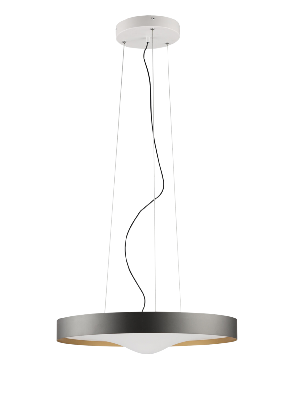 COLGANTE FUSKAL LED 45W 3000K DIMM 50CM GRIS-O