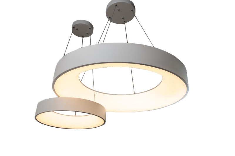 COLGANTE BAGEL LED 80W DIMM 80CM BLANCO