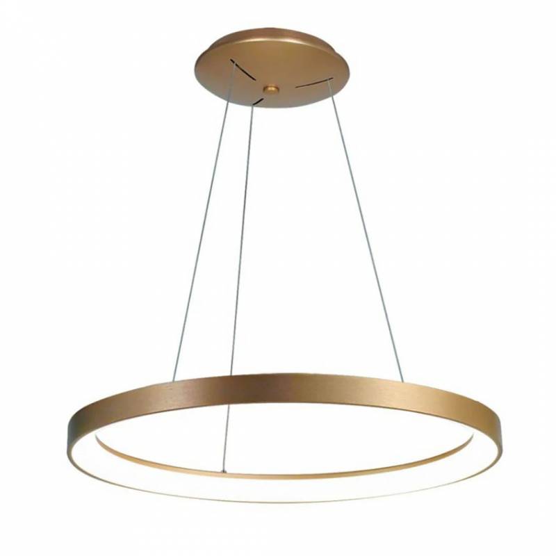 COLGANTE ALASKA 9 LED 48W 3000K DIM 58CM DORADO