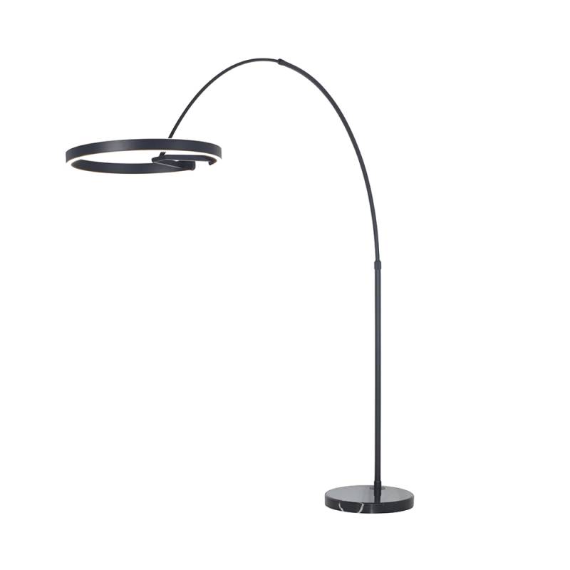 LÁMPARA DE PIE TOKIO FLOOR LED 25+25W 3000K NEGRO