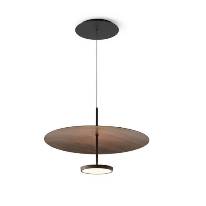 COLGANTE OSAKA BIG LED 25W 3000K 56CM NEGRO/MADERA