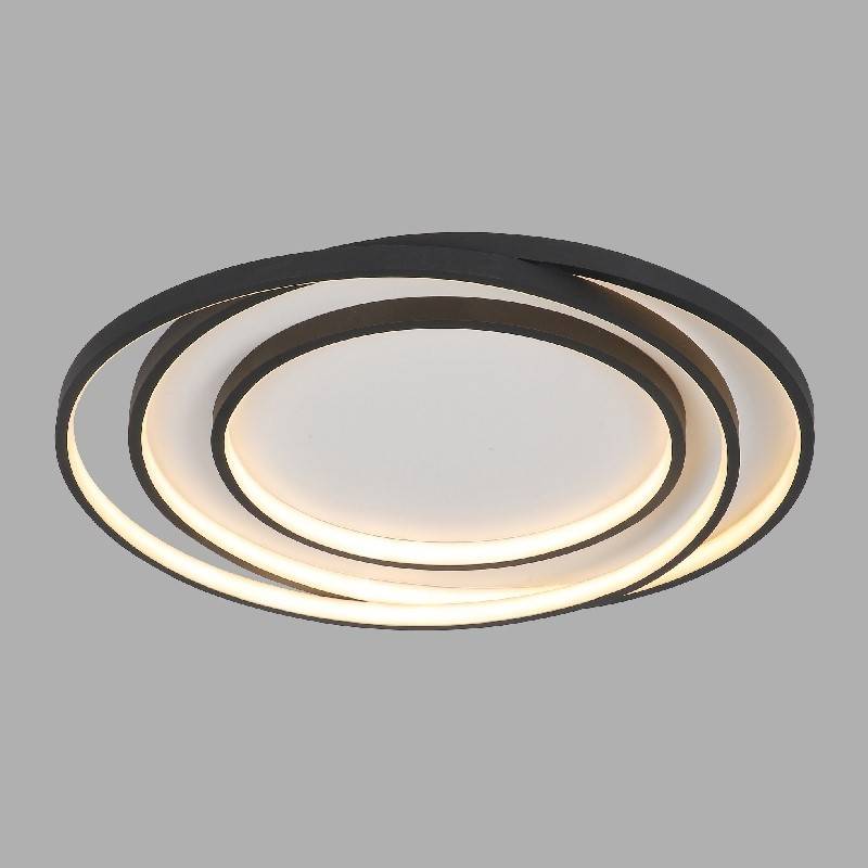 PLAFON TRAZO 19110 LED 46W 54CM NEGRO