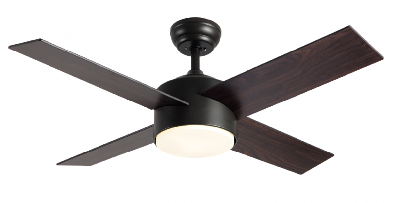 VENTILADOR DE TECHO 441B LED24W 3 VEL.CONTROL NG.MADERA