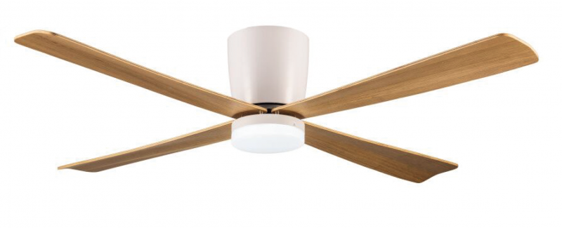 VENTILADOR DE TECHO 484A LED18W 6 VEL.CONTROL BL.MADERA