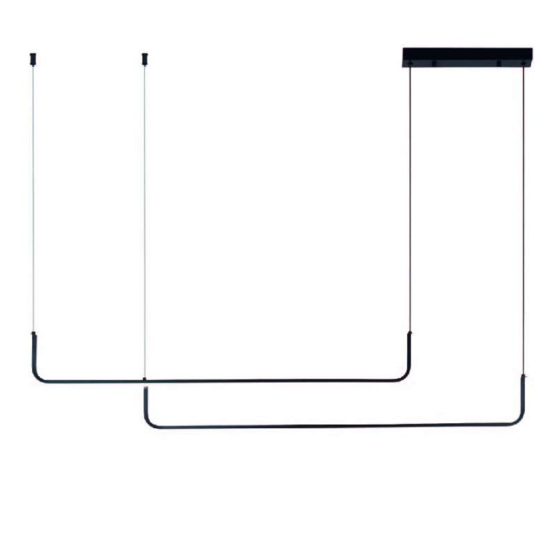 COLGANTE OFELIU LED 42W 3000K 1.20 NEGRO