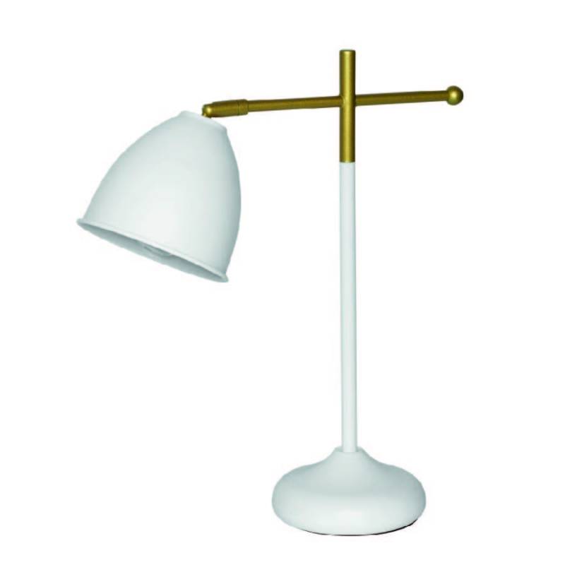 VELADOR KRYO E27 METAL BLANCO/DORADO