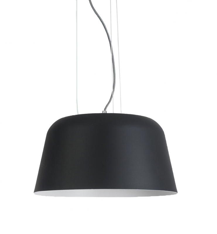 COLGANTE OSLO 1LE27 NEGRO