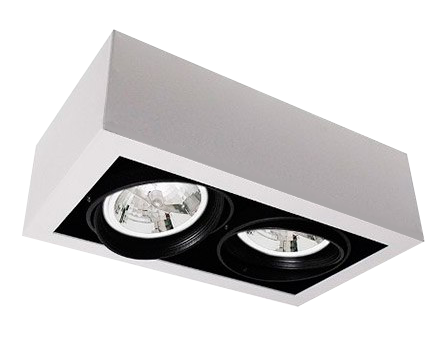 PLAFON PL022/2 SPACE 2L AR111 BLANCO GU10