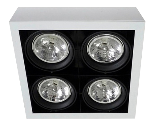 PLAFON PL022/4 SPACE 4L AR111 BLANCO GU10