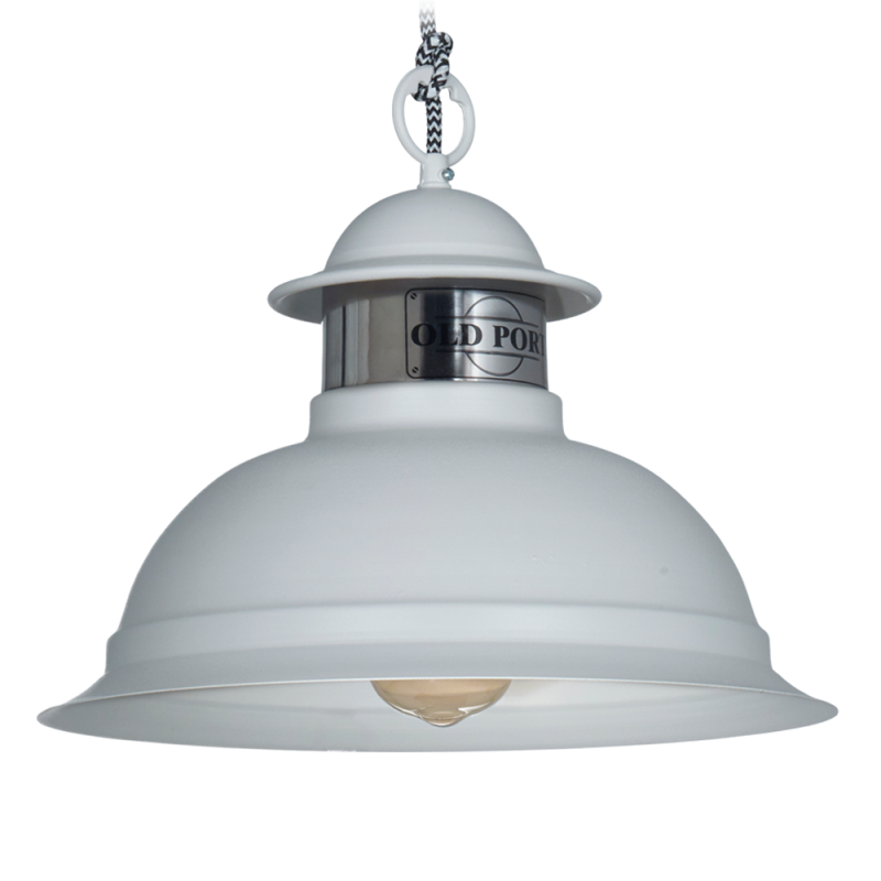 COLGANTE OLD PORT LI-0200-BC 1LE27 BCO.C/CROMO