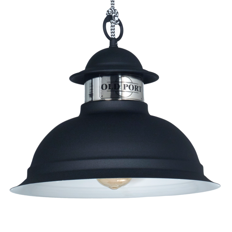 COLGANTE OLD PORT LI-0201-BC 1LE27 NG.C/CROMO